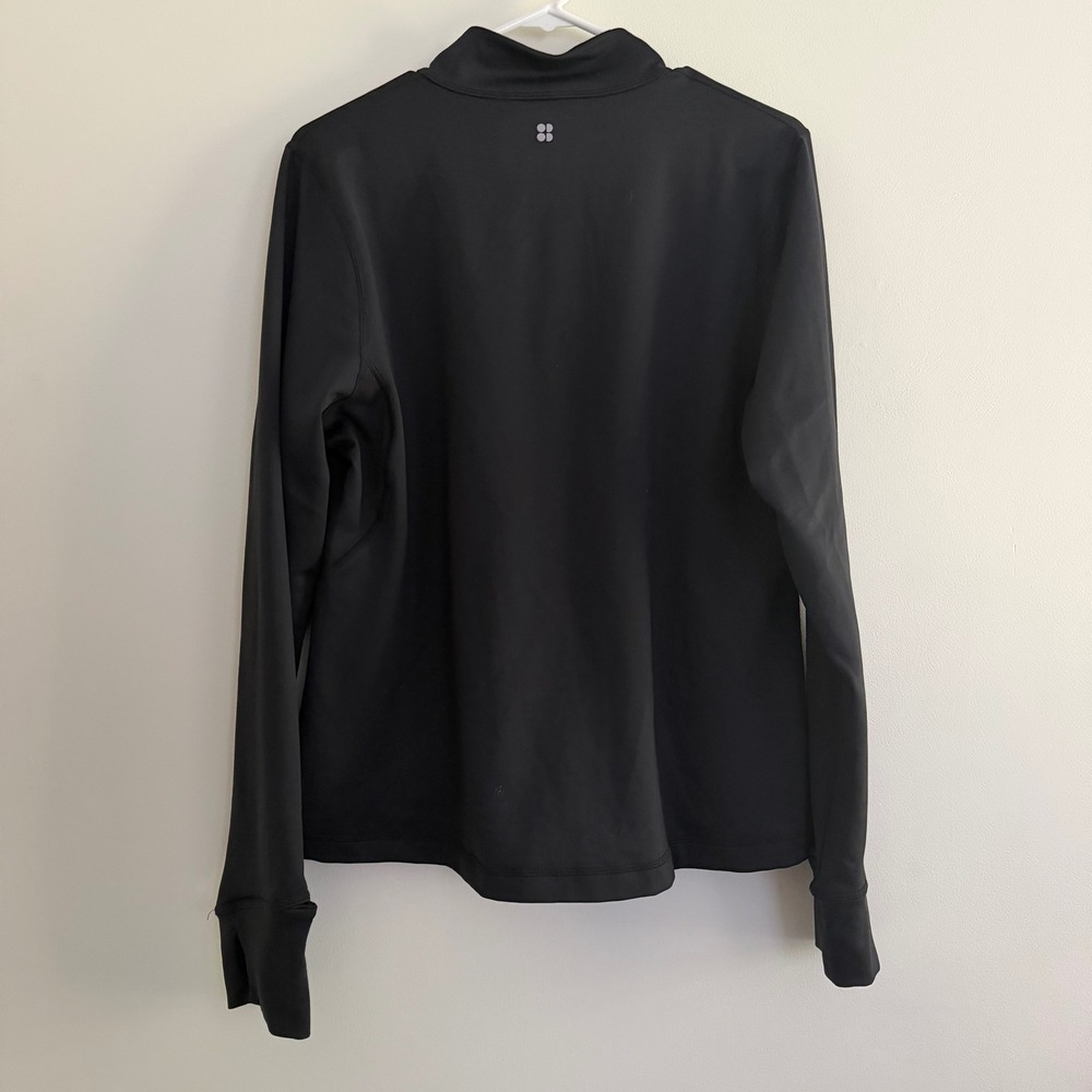 Sweaty Betty Black Quarter Zip Workout Long Sleeve Activewear Outdoor XXL - Picture 2 of 4